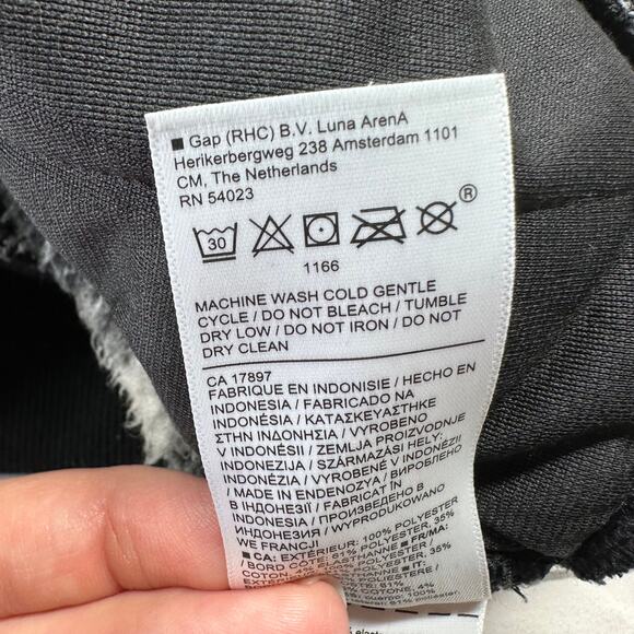 Athleta Sweatshirt Womens Large Black Tugga Sherpa Jacquard Hoodie Fleece Active - Picture 6 of 8